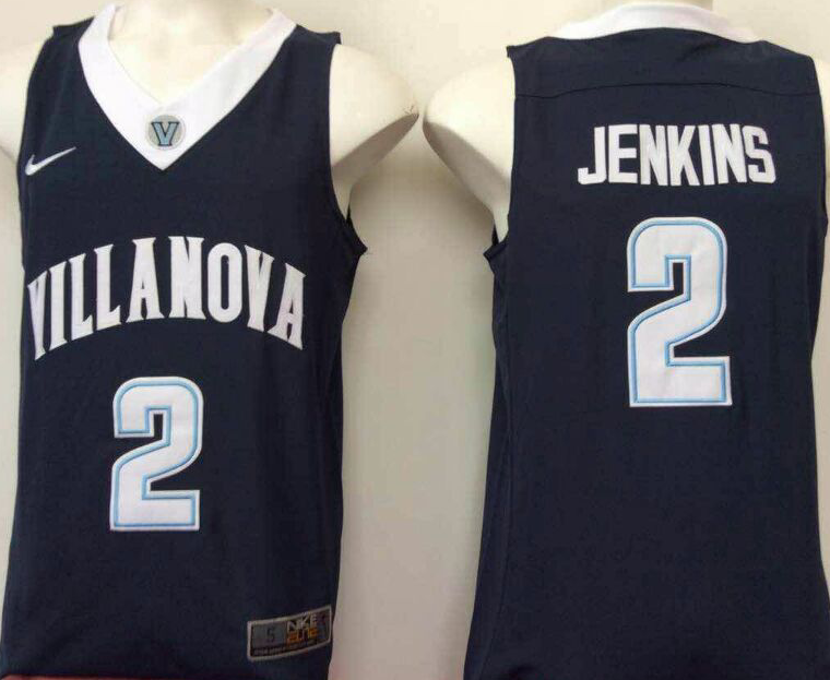 NCAA Men Villanova Wildcats Blue #2 jenkins